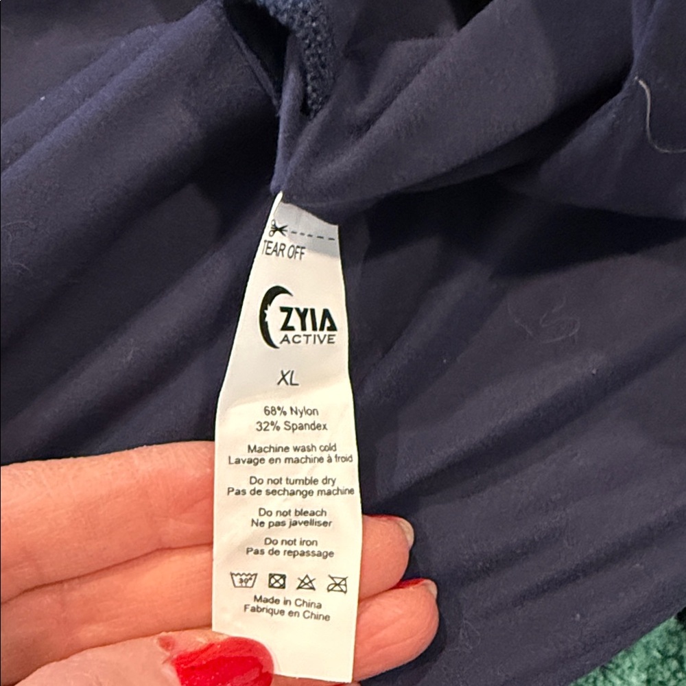 Set of Three Sleeveless Jumpsuits - Black, Light Blue, and Navy by Zyia. - Picture 5 of 9